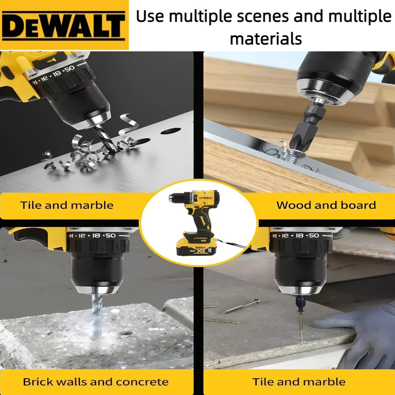 Dewalt DCD805 20V Battery Max XR مثقاب ومفك براغي لاسلكي بدون فرش - أداة يدوية متعددة الوظائف #4