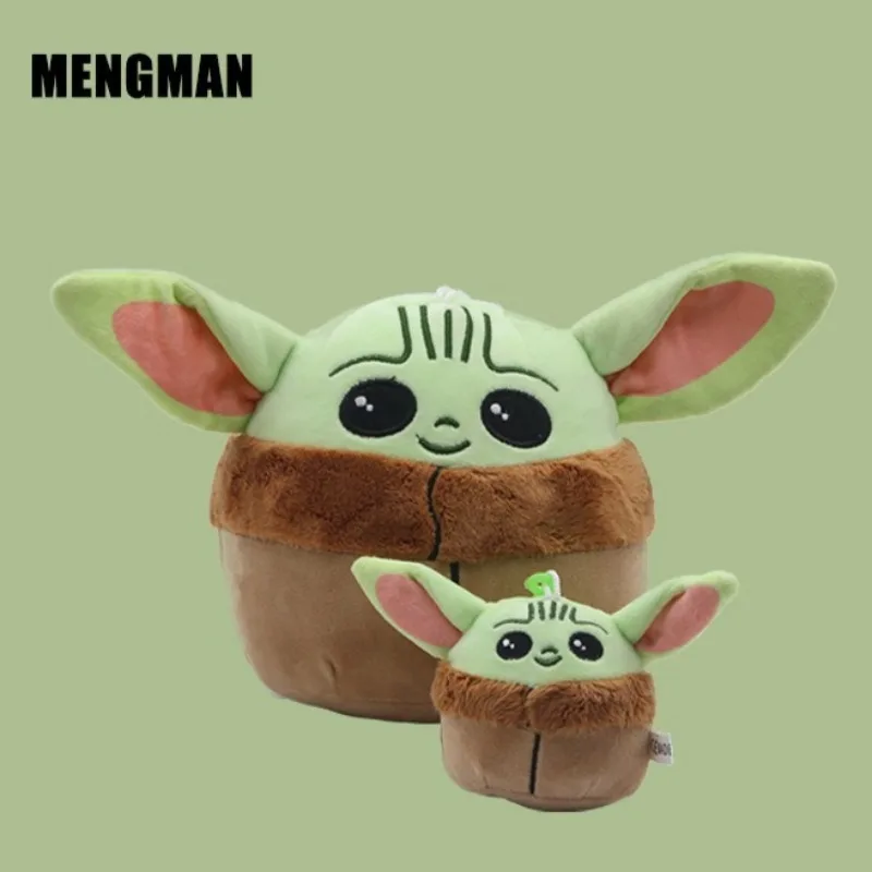 

Disney Cartoon Yoda Baby Plush Toy Anime Cute Plush Yada Toy Pendant Kids Cute Backpack Decor Hanging Doll Bed Plush Toys