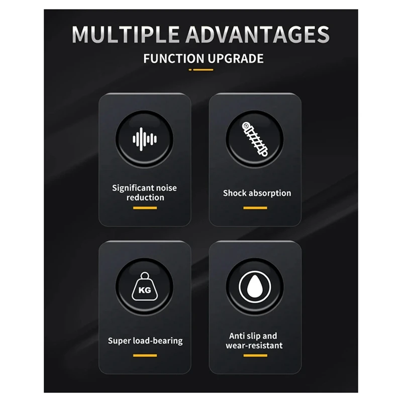 アルミニウム合金オーディオアンプショックアブソーバーフットスタッド、スピーカー用実用フットパッド、CDフットホルダー、新品、4個