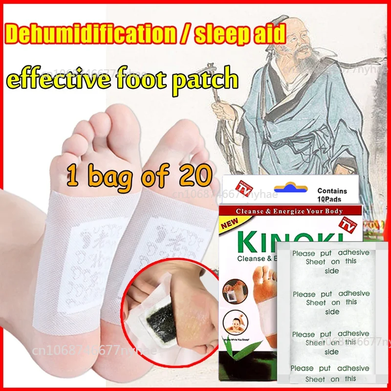 10-200PCS Foot Patch Natural Feet Patch Relieves Body Pressure Insomnia Dehumidification Foot Care Tools Kinoki Health Stickers