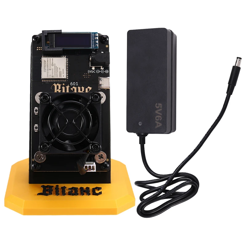 

Gamma 601 BTC Solo Miner Wth Stand 1.2TH/S 18W BM1370 Asic Chip From S21 Pro Bitcoin BTC US Plug-A09I