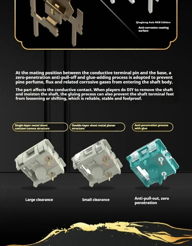 GATERON Magnetischer Jade Pro-Schalter, linear, HiFi, vorgeschmiert, benutzerdefinierte magnetische Tastatur, Gaming, freie Einstellung, Vorreise-Hall-Sensor – Detail 12