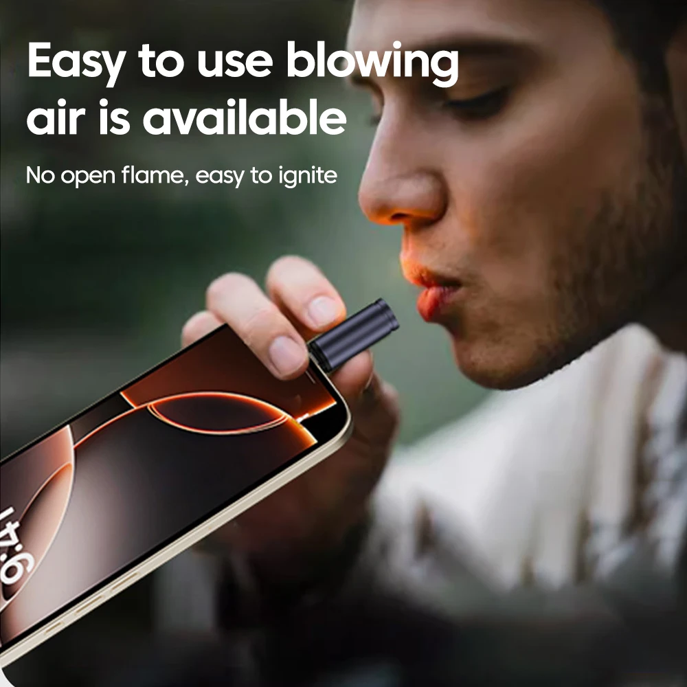 Compactly Type C Lighter Electric For Easy Carrying And Storage TypeC Mini Cigarette Lighter For Air Travel Outdoor No Flame image 2