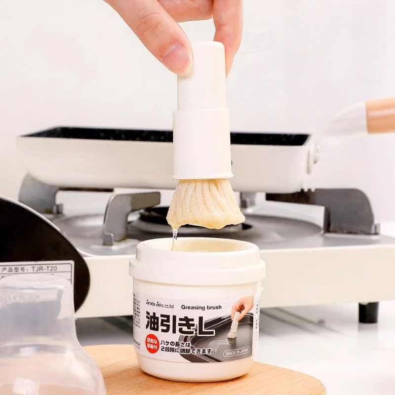 

Barbecue Brush with Bottle Home High Temperature Resistance Oil Brush Food Grade Silicone Baking Tools Barbecue Oil Bottle Brush