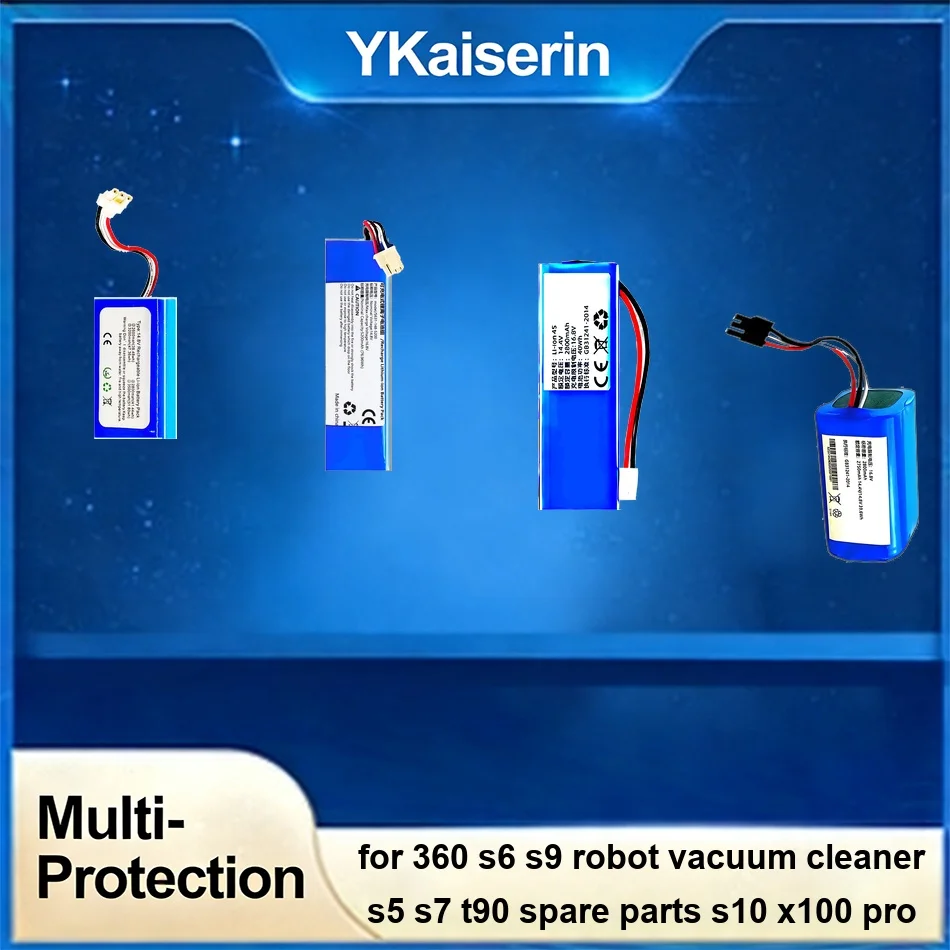 

Battery Reliable Power 0-3500mAh For 360 S6 S9 Robot Vacuum Cleaner S5 S7 T90 Spare Parts S10 X100 Pro