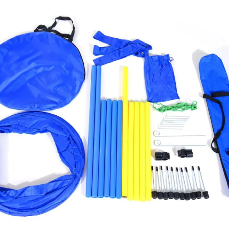 

Plastic Dog Agility Training Kit Pet Hurdle Jumping Obstacle Equipment Pet Training Suit