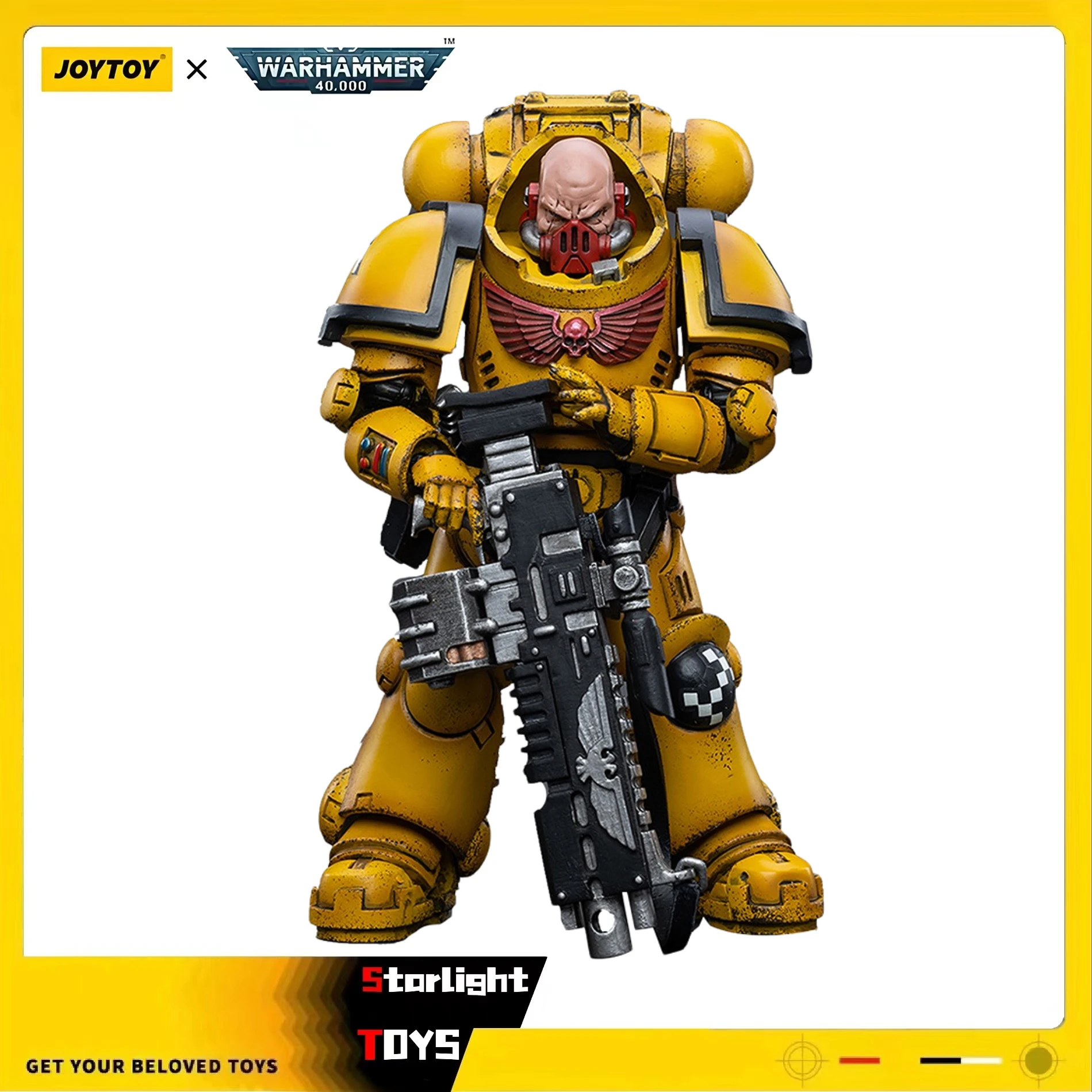 

JOYTOY 1/18 Action Figure Warhammer 40K Imperial Fists Heavy Intercessors Rogfried Pertanal Model Toy Gifts