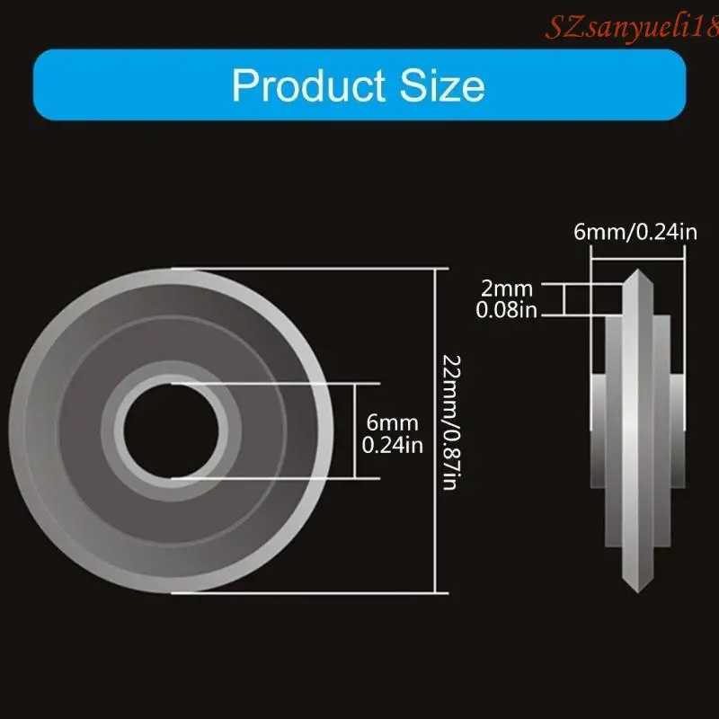 94PC Efficient Steel Tile Cutter Wheel 22mm Suitable for Professional & DIYer Use Smooth Ceramic Glass Edges