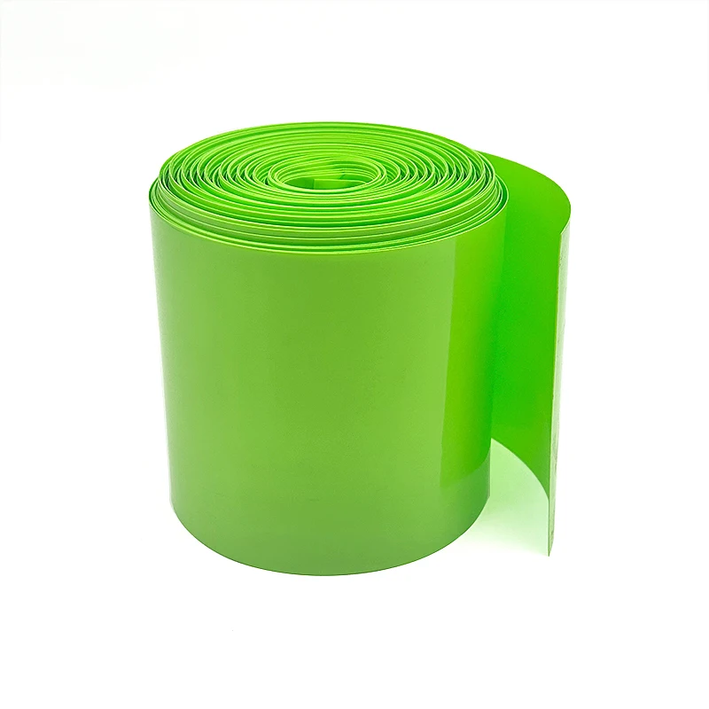 Green PVC Heat Shrink Tubing Width 85mm ~ 300mm Insulation Sleeve 18650 Battery Leather Cover Packaging Protection