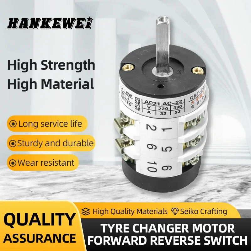 

20A 220/380V шиномонтажный станок, мотор, передний Реверсивный переключатель, выключатель машины для шин