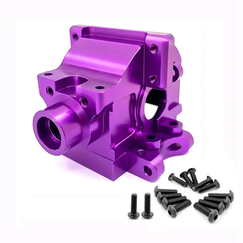 B05C-For HSP 94122 94155 94166 94177 94188 1/10 RC Car Metal Gear Box Wave Box, Replacement Parts Accessories ,Purple