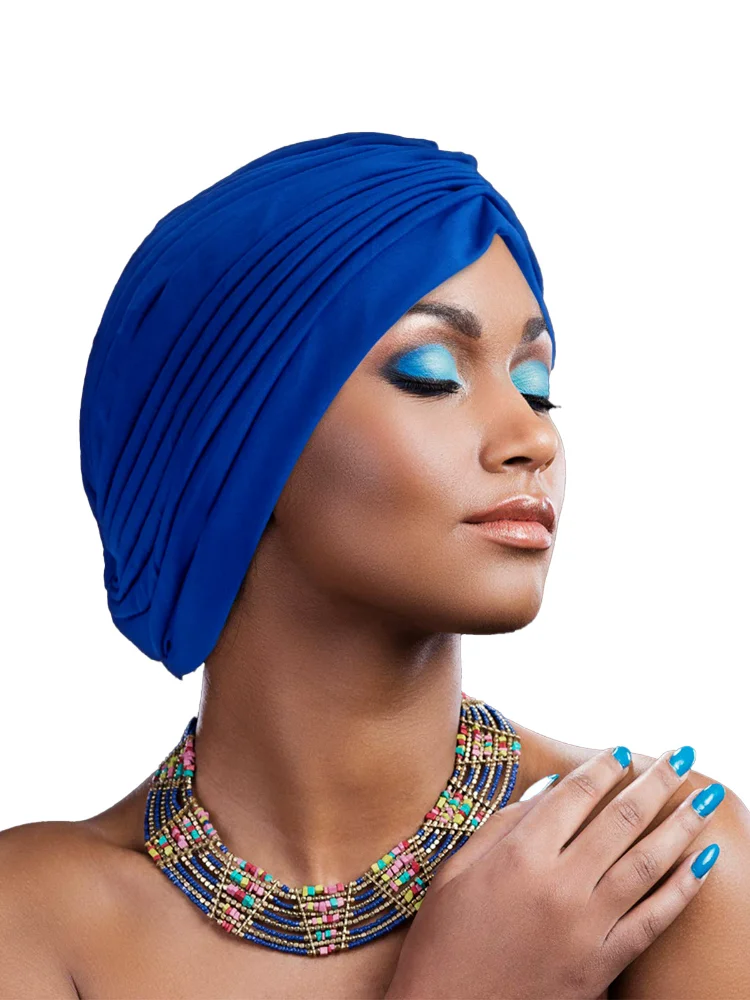 Nouveau dames noué à volants Turban doux foulard décontracté Streetwear femme musulman Hijab indien chapeaux Cancer chimio casquette Turbante