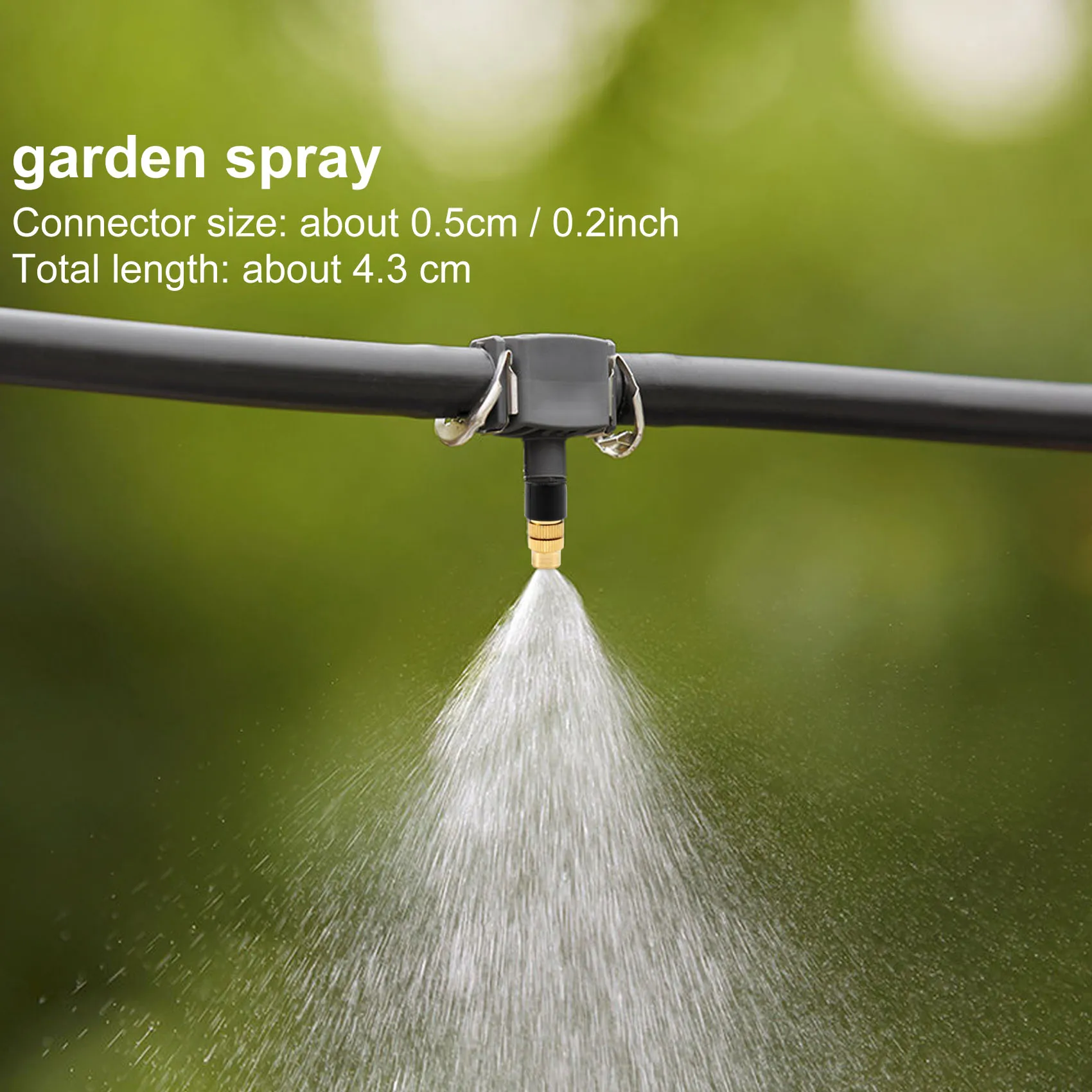 Bocal de Nebulização Ajustável para Jardinagem, Sprinkle Brass Watering Sprinkler, Pulverizador para Sistema de Irrigação, 10 Pcs