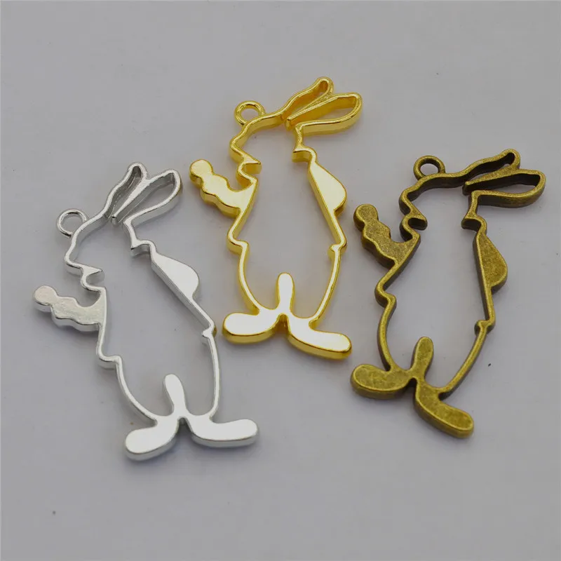 Animal UV Resin Epoxy alloy frame bottom Charm Photo Frame Bronze Tone Ancient Necklace Bracelets Pendant DIY Jewelry Supplies