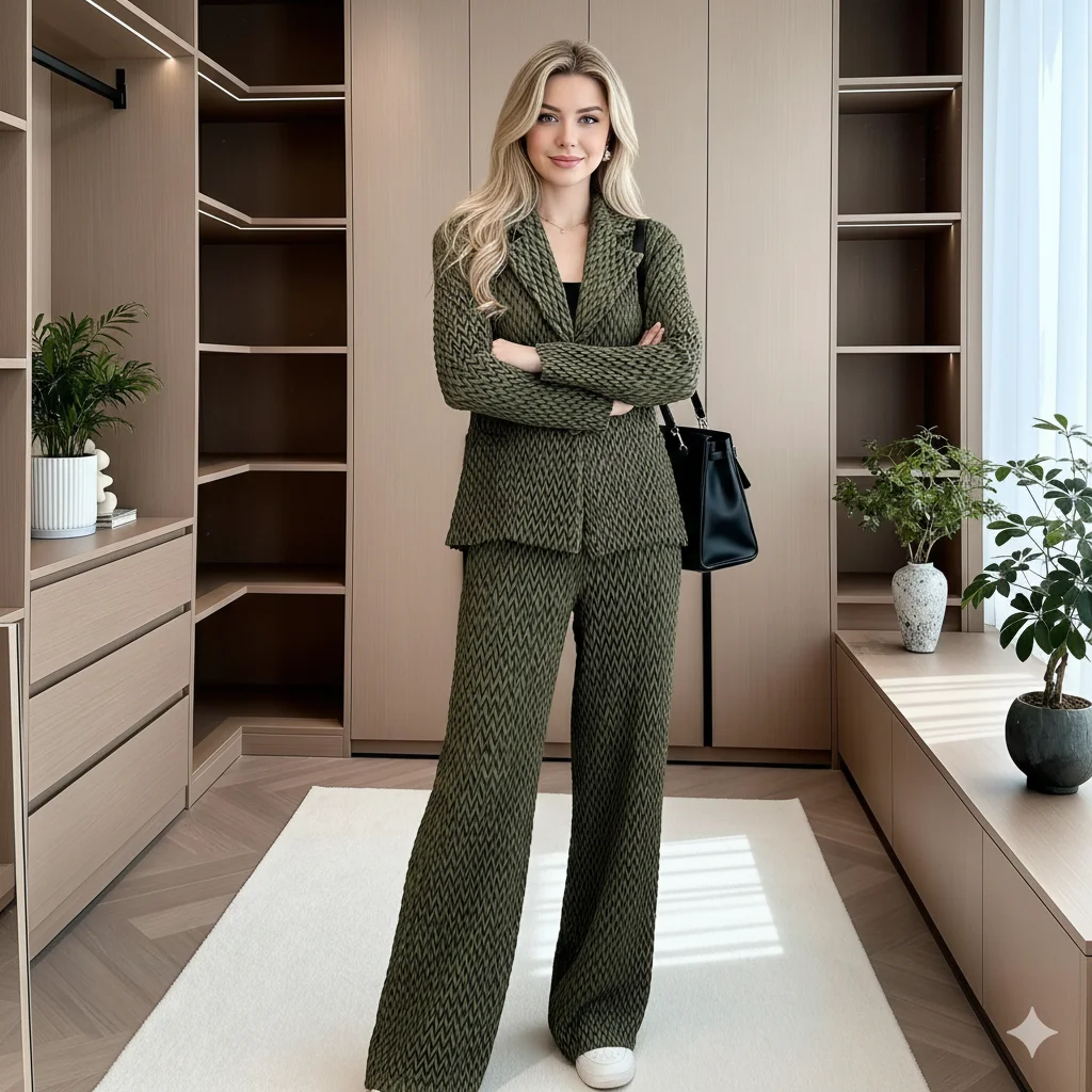 

Miyake плиссированные 2026, весенне-осенний модный новый плиссированный пиджак, широкие брюки, повседневный костюм, женский костюм для пожилых людей, со складками