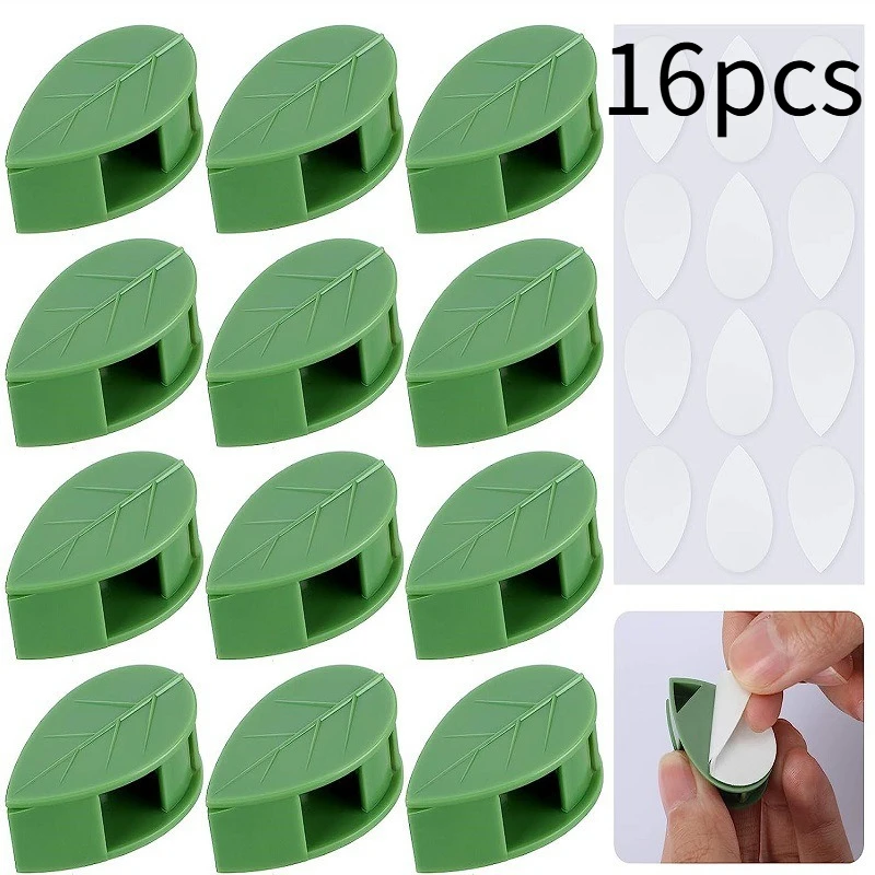 16pcs Invisible Plant Climbing Wall Fixture Rattan Vine Bracket Fixed Buckle Leaf ClipsTraction Holder Garden опора для растений