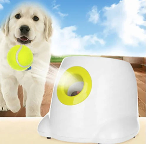 

Automatic Dog Training Toys Throwing Ball Machine Pet Emission Device Interactive Fetch Tennis Launcher