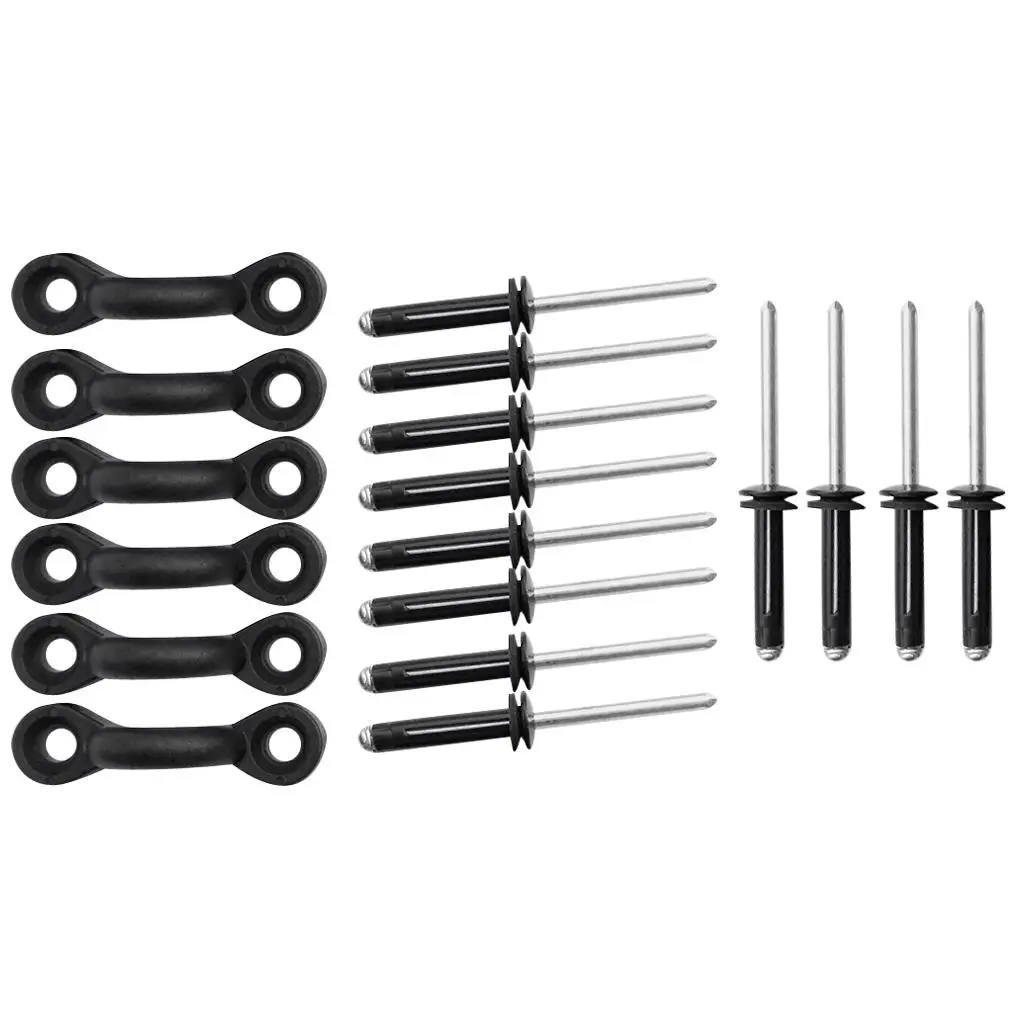 

Kayak Pad Eyes, крепление для банджи-шнура, комплект нейлоновых заклепок для аксессуаров для каноэ, детали для рыболовного каяка