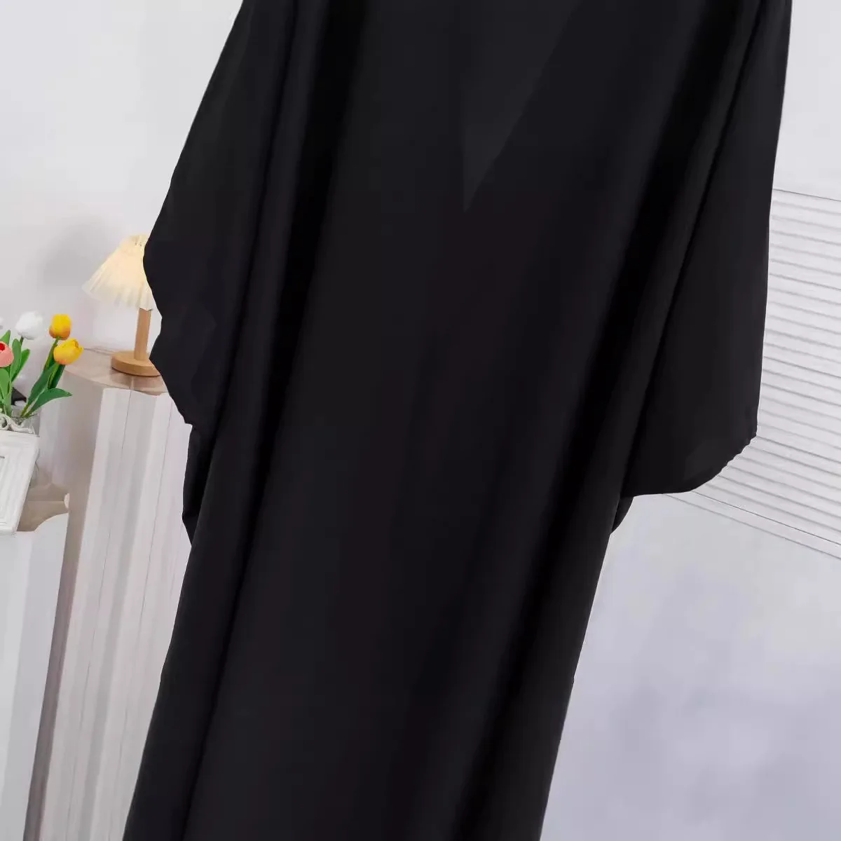 Abayas noires à perles pour femmes musulmanes, robe Maxi, Dubaï, Abaya ouvert, Turquie, Kaftan, Eid Ramadan, Kimono Jalabiya, Caftan marocain