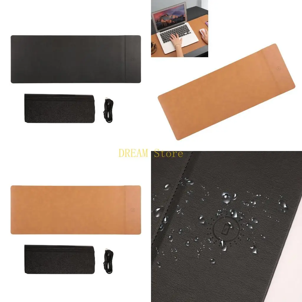 

Oversized Office Desk Mats With 15W Fast Wireless Chargers and NonSlip PU Surfaces best sale