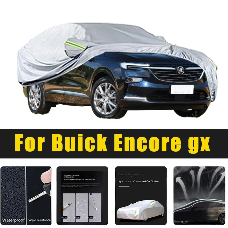 Full Car Covers Outdoor Sun UV Protection Dust Rain Snow Oxford cover Protective For Buick Encore gx Accessories