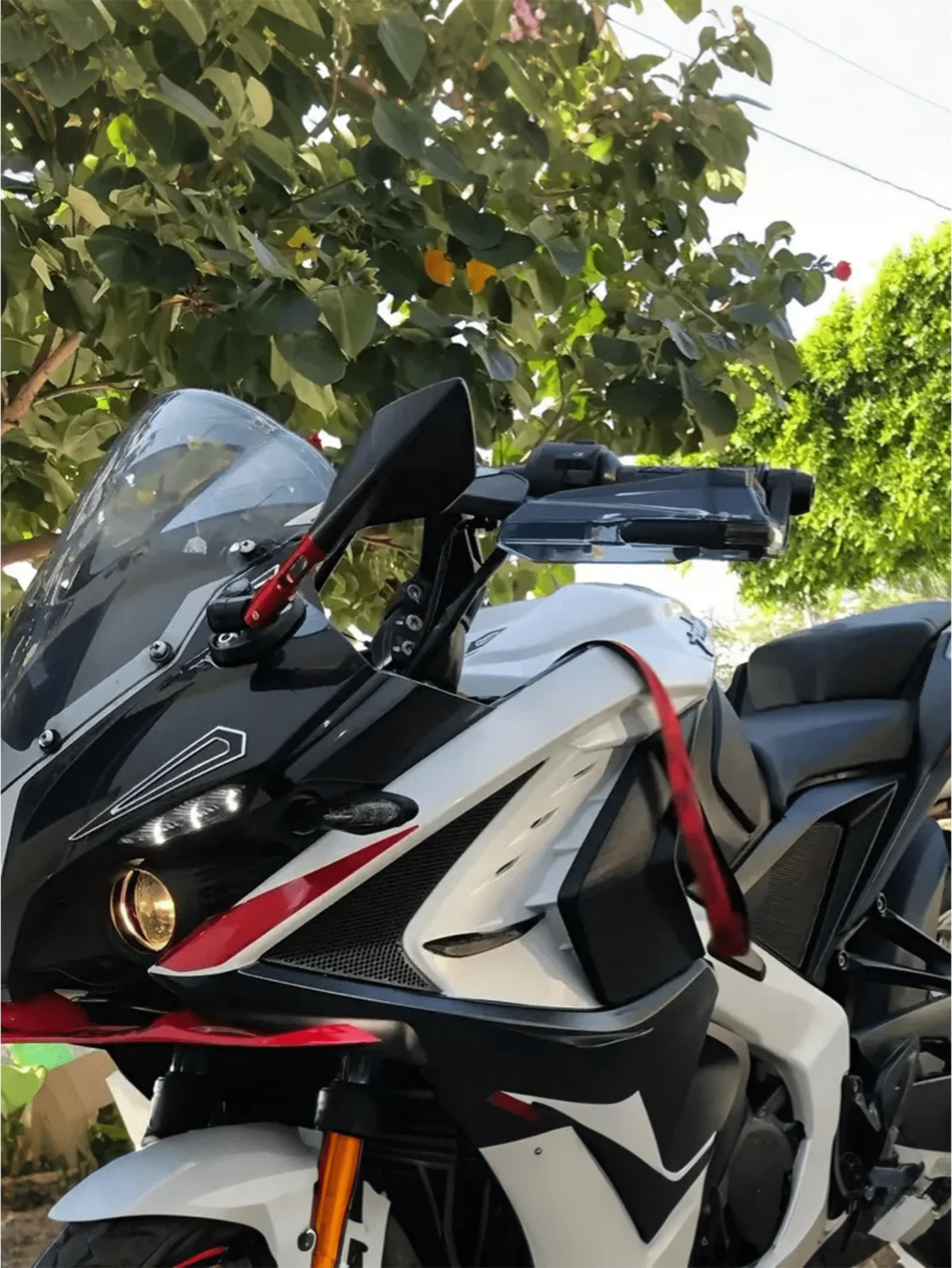 Wind Guard for MOWOK Motorcycle Crossbar - Durable Plastic Hand Protector, Enhances Control & Comfort
