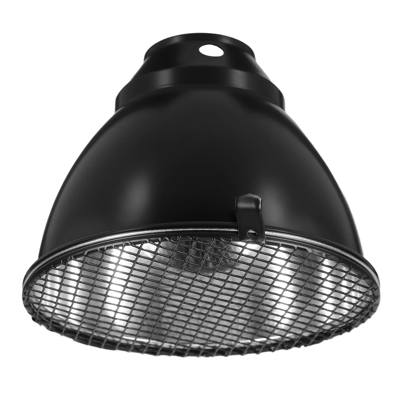 1 Juego de cubierta de luz de techo antiescaldaduras, pantalla de lámpara de calor de aluminio para reptiles, protector de seguridad para invernaderos de interior, protector de luz de calor de tortuga