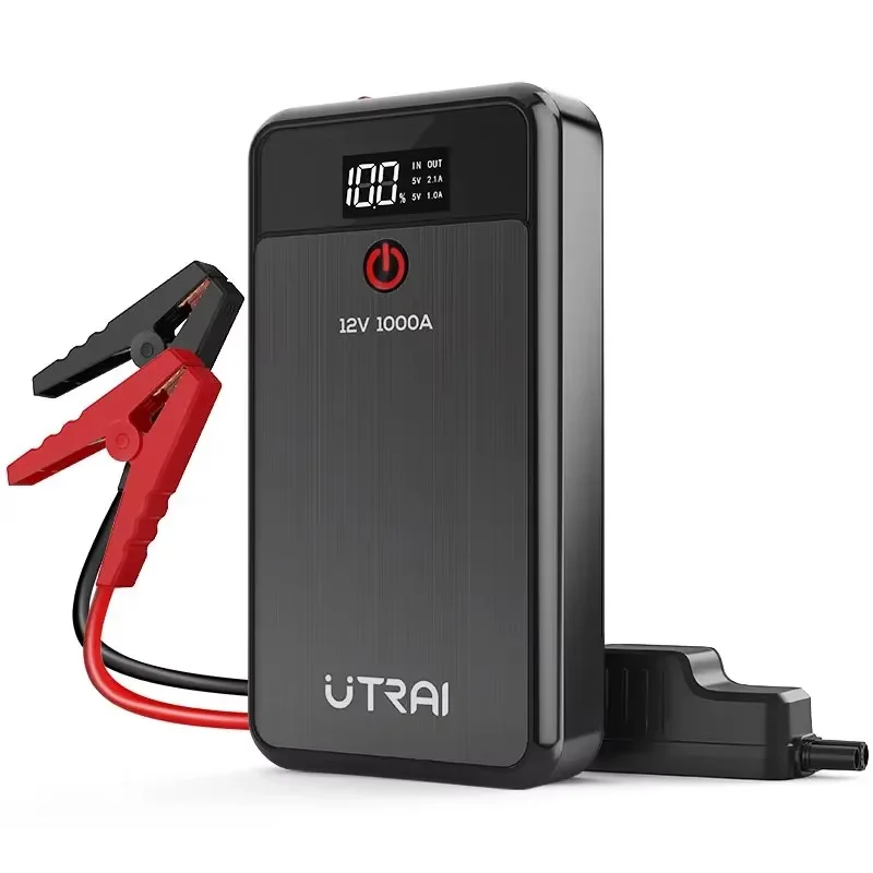 

Utrai JS-Air Jump Starter 1000A Автомобильный стартер со светодиодным фонариком Функция Power Bank для мобильных телефонов Пусковое устройство для автомобиля 12 В