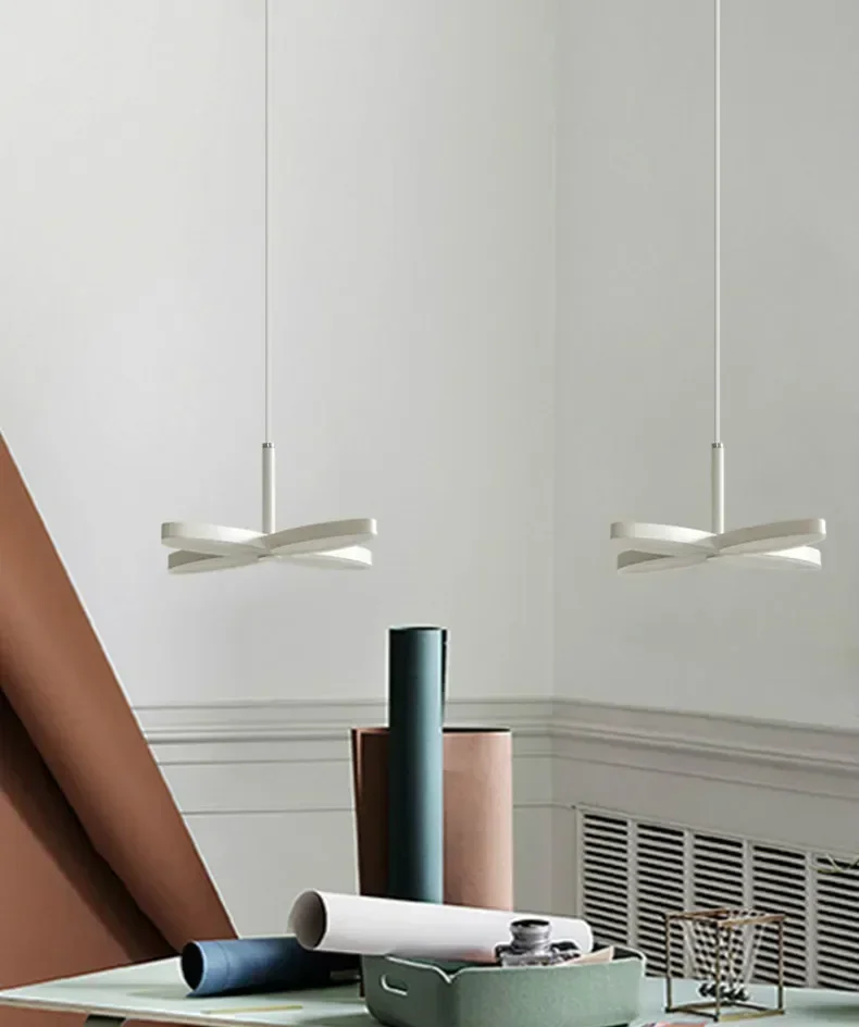 

Simple Modern LED Light Restaurant Chandelier Individual Creativity Four Leaf Llower Multihead Home Decor Hotel Decoration Lamp