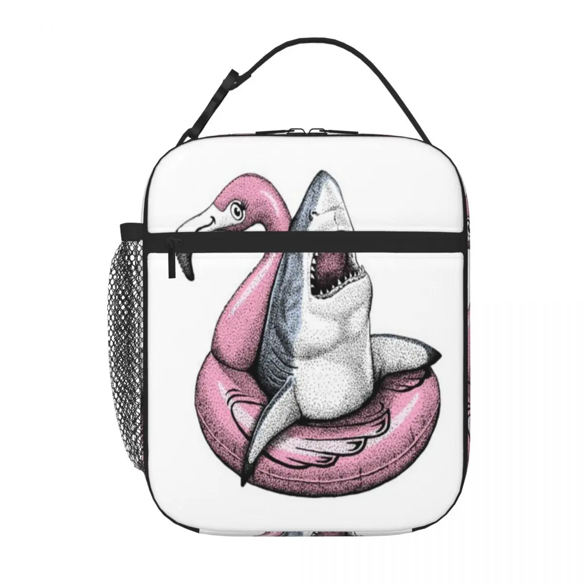 Bestselling Pool Shark - Ahhh Time To Relax Handheld School Lunch Bag Classroom Meal Commuter Lunch Bag