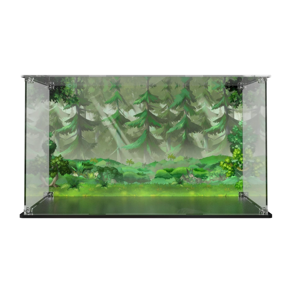 Acrylic display box for lego 43242 building block display case dustproof clear showcase toy storage box 42x26x24cm
