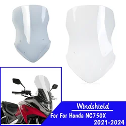 Motorcycle Windshield Windscreen For Honda NC 750X 2021-2024 2023 NC750X Front Wind Shield Screen Air Deflectors Accessories