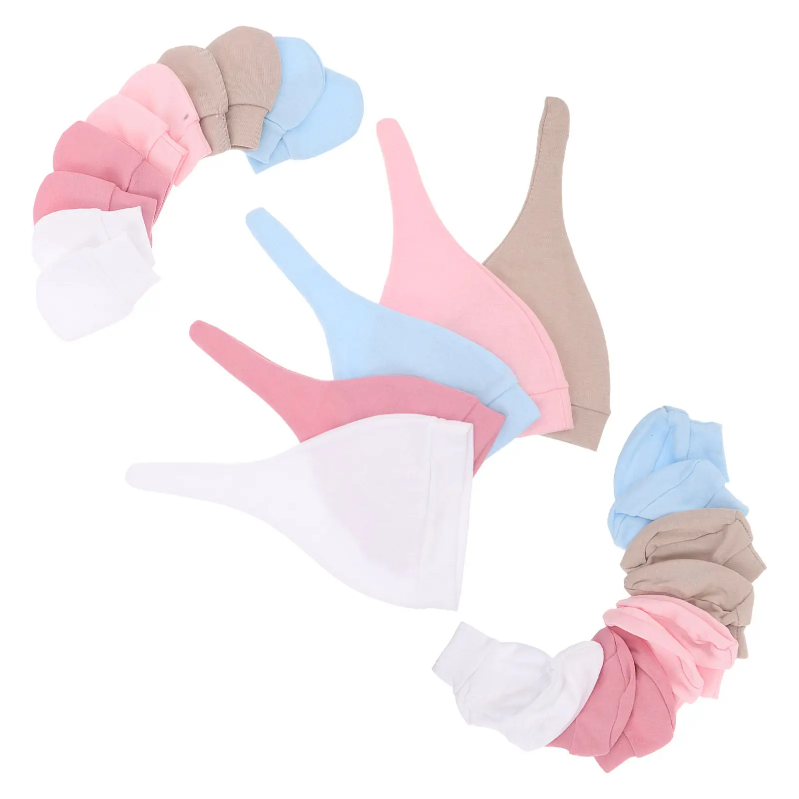 5 Sets Gloves Baby Accessories Hat and Mittens Socks Safety Newborn Boy Essentials