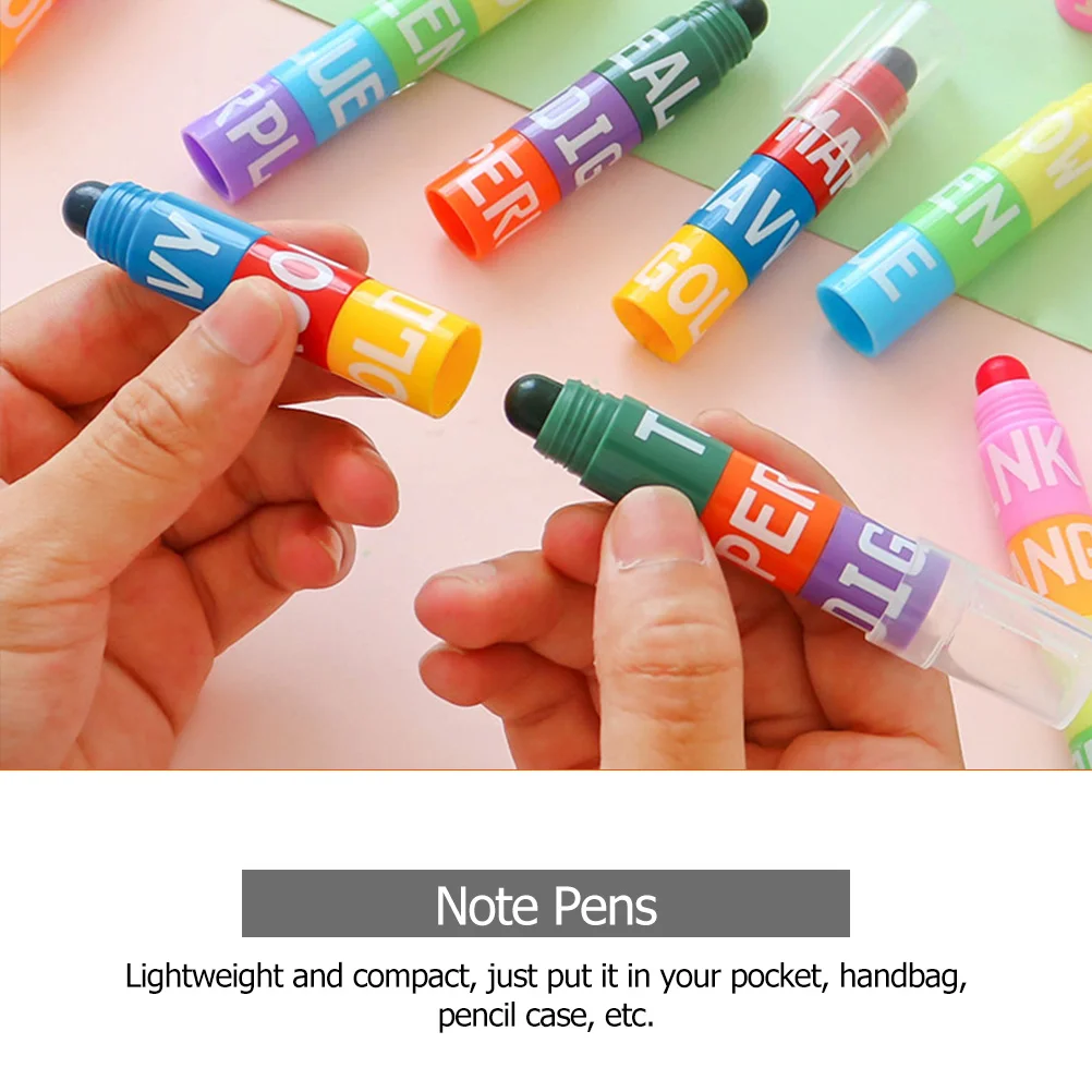 

2pcs Fluorescent Pens Highlighters Set Smooth Writing No Leak Portable For School Office Students Marker Pen Sets Multipurpose