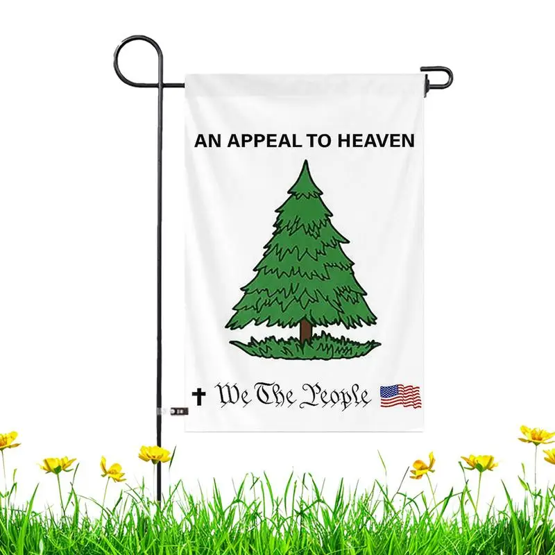 

Pine Tree Flag Vertical Pine Tree Garden Flags Fade Resistant Patriotic Historic Yard Flags Appeal To God Flag For Home Yard