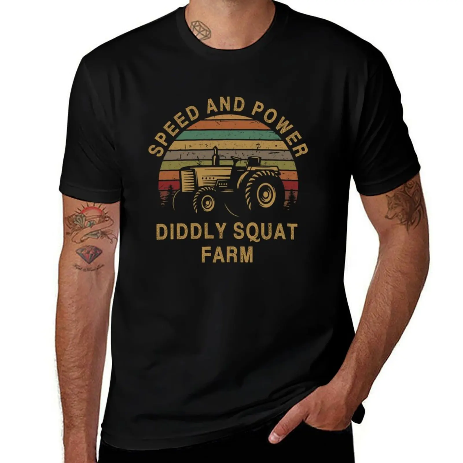 Speed And Power Diddly Squat Farm T-Shirt plain rapper graphic tees t shirts for men pack