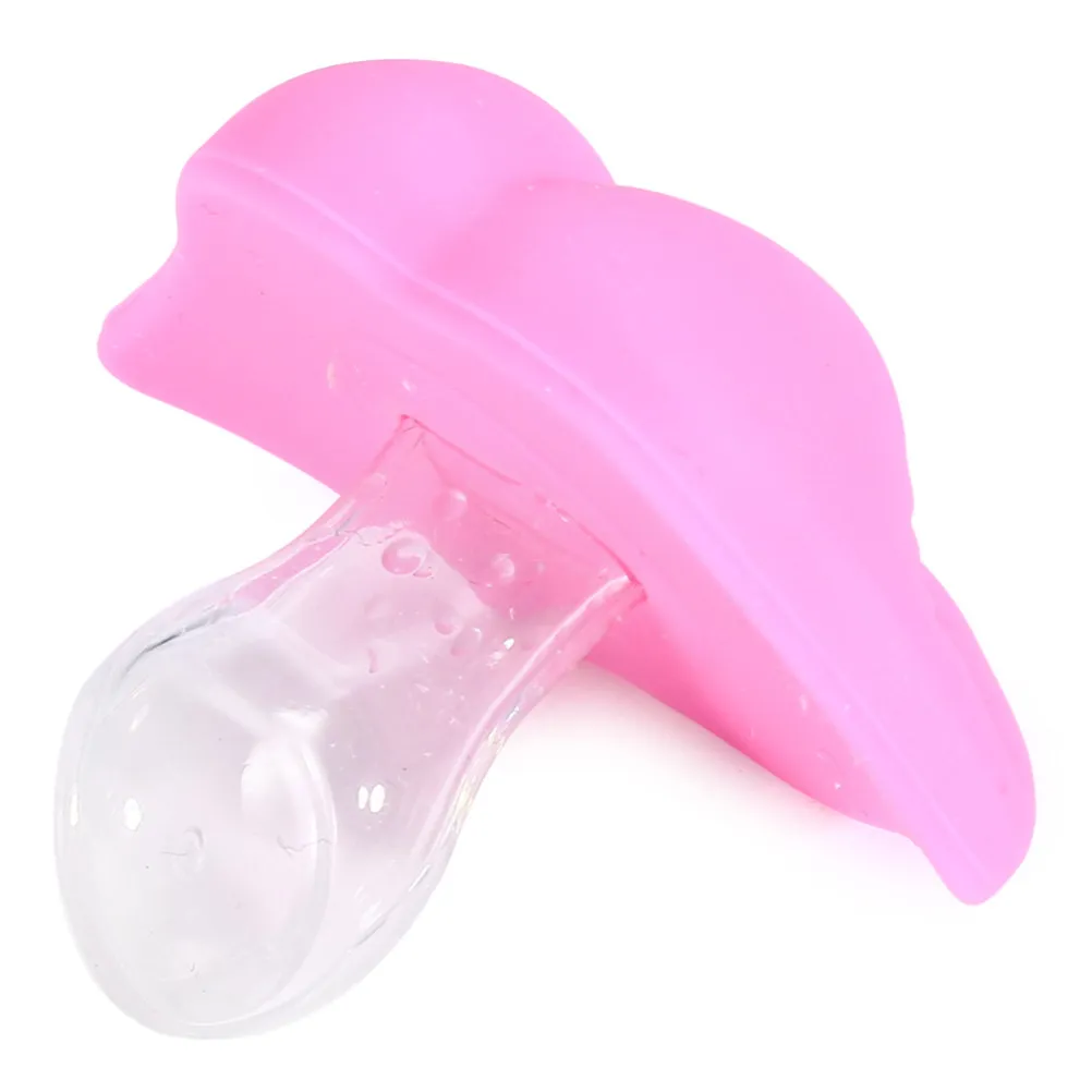 

Pink Funny Kiss Big Lips Baby Pacifier Soother Teether for Infants Over 3 Months Food Grade Silicone Comfort Gift for Baby