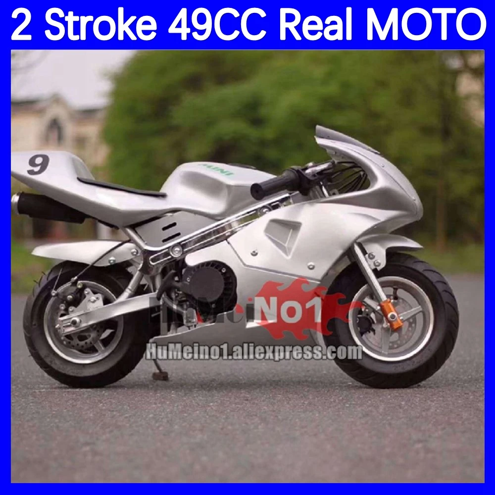 49CC 2-Stroke Mini Motorcycle Small Buggy Pocket Bike Superbike Gasoline Adult Child Motorbike Mountain  OFF Road Vehicle MOTO