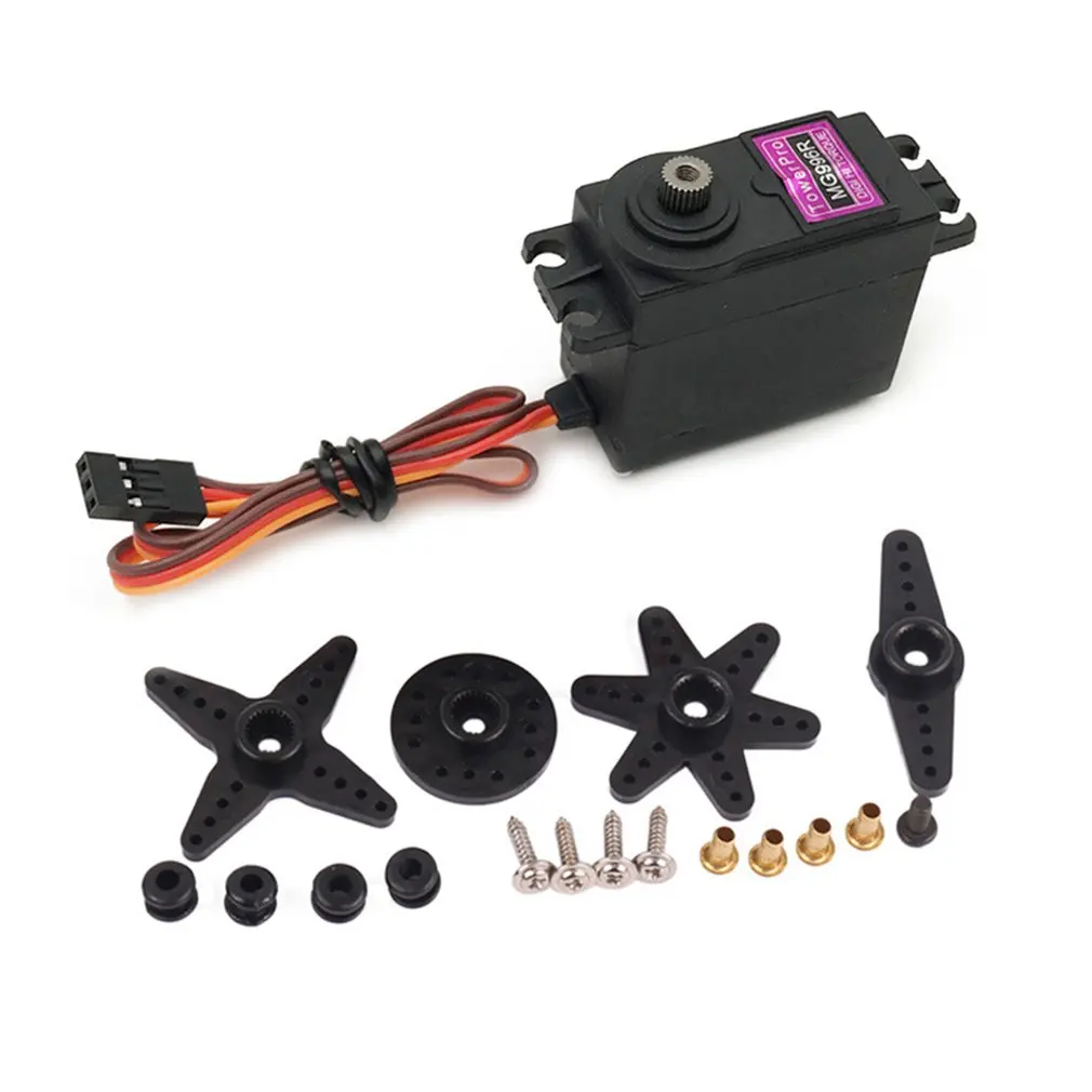 Hot MG996R 180 Degrees Metal Standard Servo Digital Servo High Torque Metal Gear RC Motor Servo For Car RC Helicopter Boat Kit