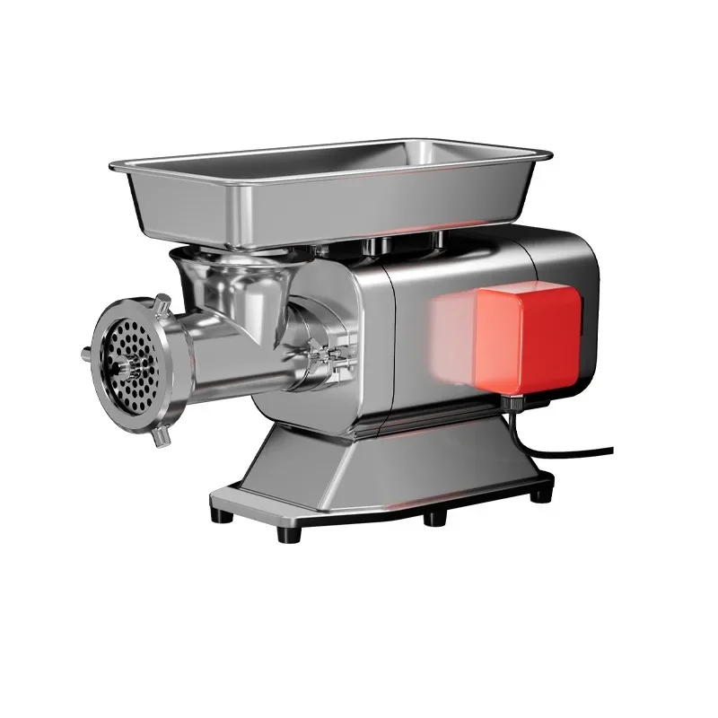 Meat grinder, high-power commercial stainless steel large minced meat fully automatic