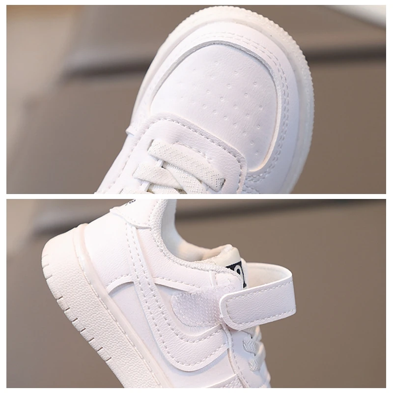 XUANMU Printemps Automne Nouvelles Baskets pour Enfants Garçons Chaussures Basses Décontractées Chaussures pour Femmes Bébé Petites Blanc 1-6 Ans Z0018_voghion.com