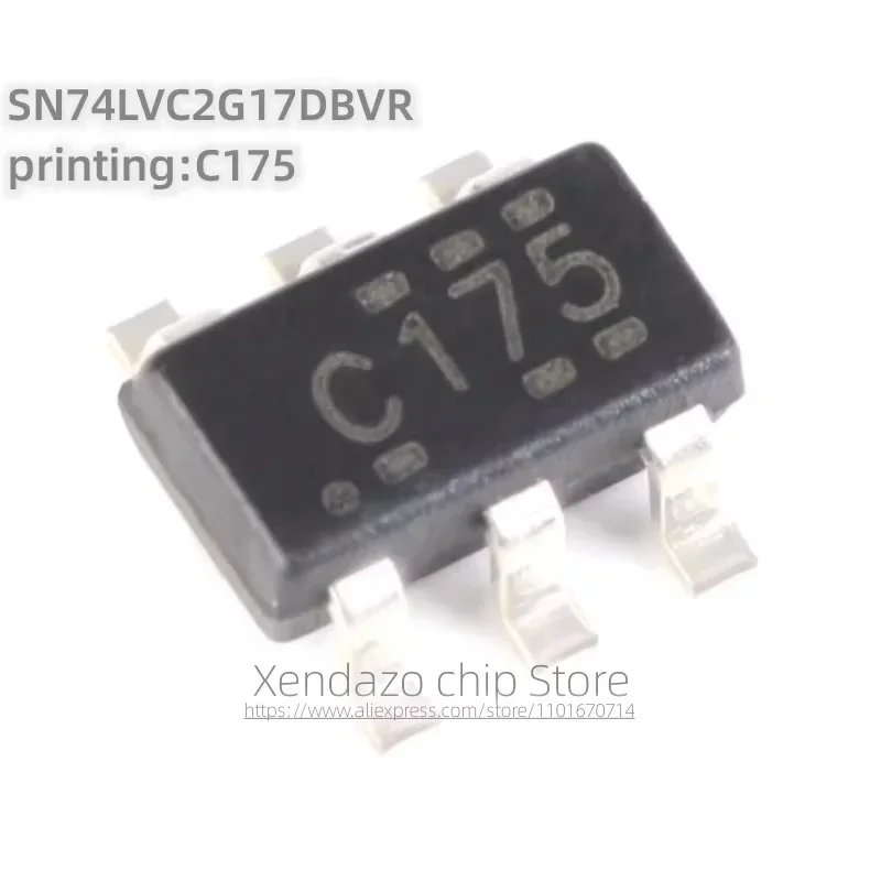 10pcs/lot SN74LVC2G17DBVR printing C175 SOT-23-6 package Original genuine Dual Schmitt trigger buffer chip