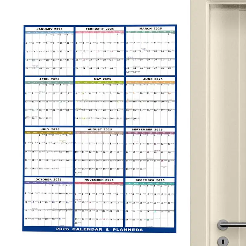 

Wall Calendar 2025 Practical Yearly Wall Calendar Big Wall Calendar Creative 12 Month Wall Calendar Annual Yearly Wall Planner