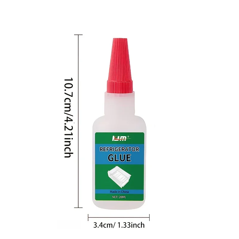 KJM New Freezer & Refrigerator Glue - Fast-Drying, Heavy Duty, Cold-Resistant Adhesive for Strong Bonding with Nozzle