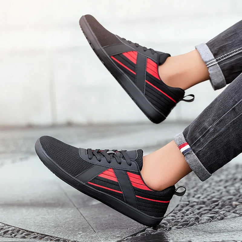 MAEDEF Men's Wide Barefoot Shoes Comfortable Breathable Casual Sports Shoes Minimalist Walking Tennis Shoes for Men Sneakers