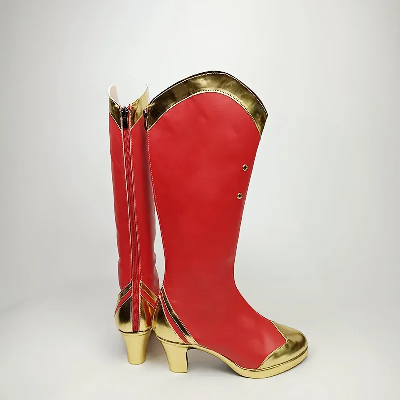Neues Spiel Anime LOL Scorn of the Moon Diana Cosplay Damen Schuhe Stiefel Requisiten Halloween Party Zubehör Anpassung Günstig