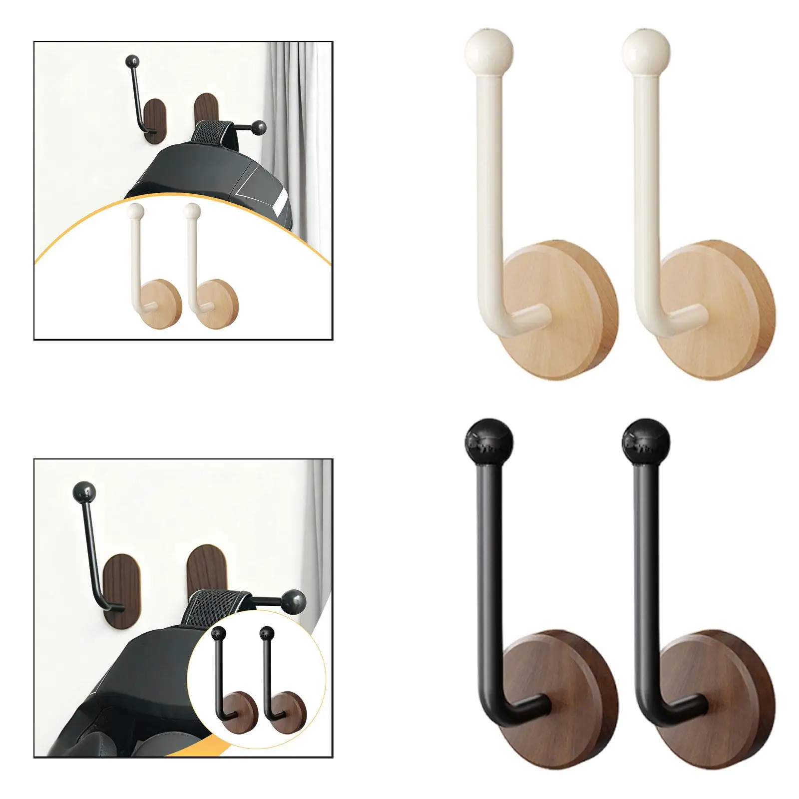 Wooden Boxing Glove Wall Hooks Easy Install Display Stand Universal Storage Rack Sturdy for Boxing Studio Use