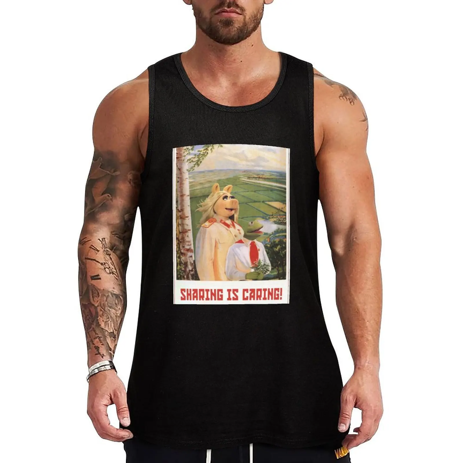 

Sharing is Caring Tank Top Cotton Tank Top Soft Casual Sleeveless Shirt