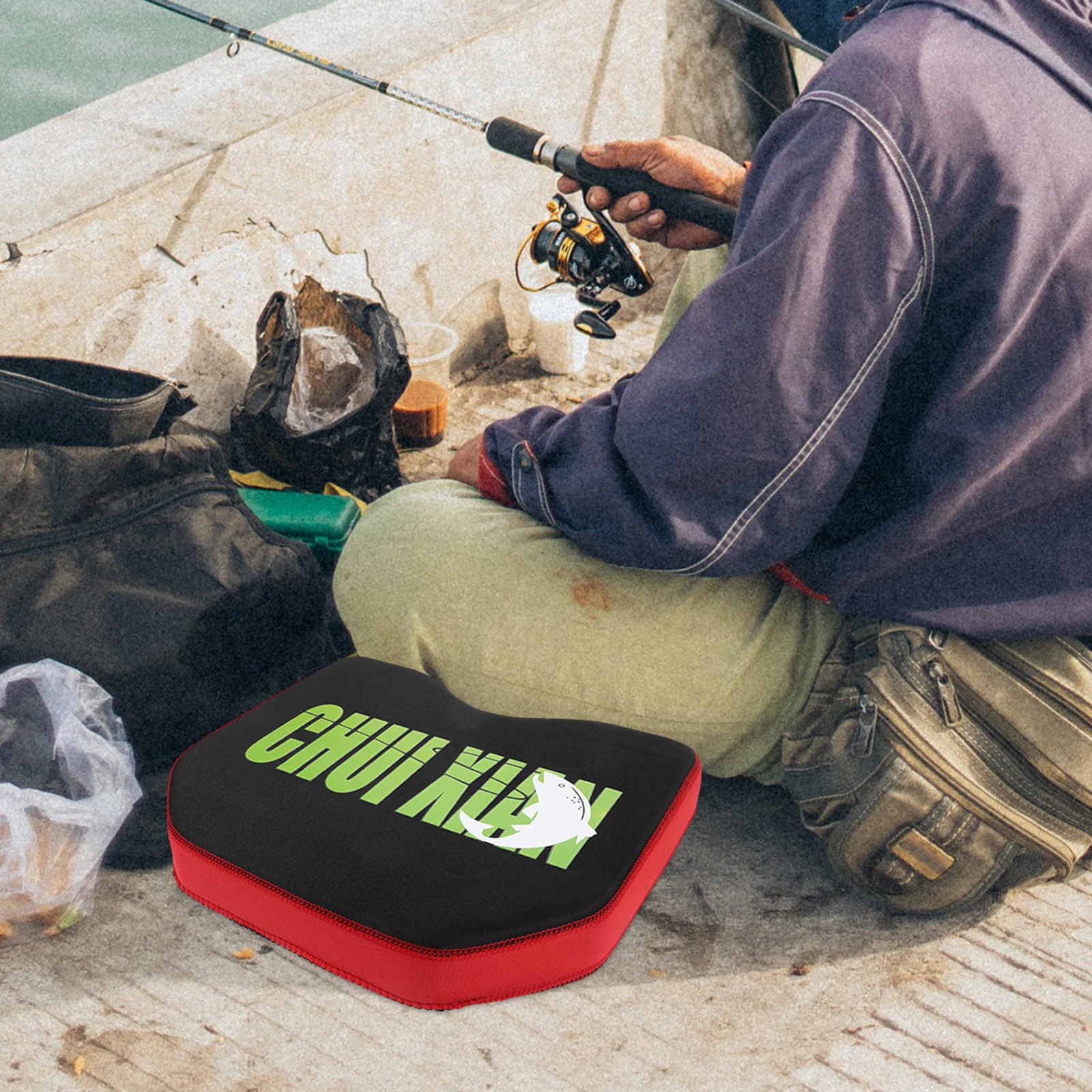 

Waterproof Thick Seat Cushion Suction Cup Design Universal For Kayak Outdoor Breathable Wear-Resistant Portable Seat Pad For