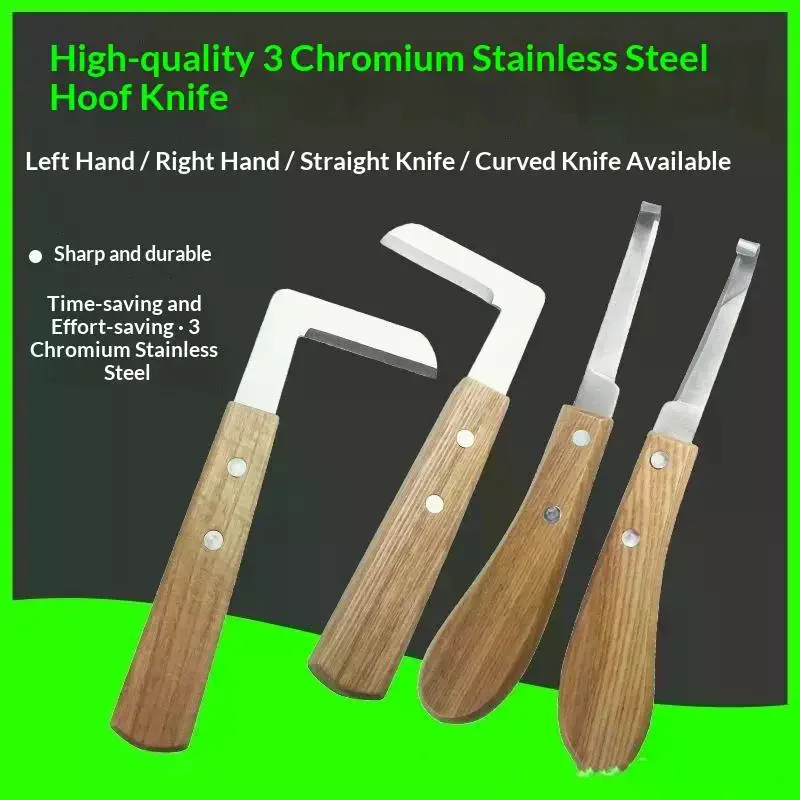 1Pcs Goat Cow Sheep Pig Livestock Hoof Knife Farm Cattle Horses Hoof Cutter Right Left Hand Animal Foot Pruning Veterinary Tools
